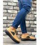 BA0302 Boa Kalın Taban Bağcıksız Tarz Casual Karamel Renk Erkek Ayakkabı BA0302 Boa Kalın Taban Bağcıksız Tarz Casual Karamel Renk Erkek Ayakkabı