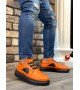 BA0302 Boa Kalın Taban Bağcıksız Tarz Casual Turuncu Erkek Ayakkabı BA0302 Boa Kalın Taban Bağcıksız Tarz Casual Turuncu Erkek Ayakkabı