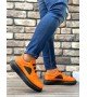 BA0302 Boa Kalın Taban Bağcıksız Tarz Casual Turuncu Erkek Ayakkabı BA0302 Boa Kalın Taban Bağcıksız Tarz Casual Turuncu Erkek Ayakkabı