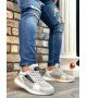 BA0313 Balon Taban Rahat Casual Gri Erkek Ayakkabısı BA0313 Balon Taban Rahat Casual Gri Erkek Ayakkabısı