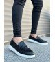 BA0316 Bağcıksız Yüksek Beyaz Taban Klasik Cilt Corcik Erkek Ayakkabı BA0316 Bağcıksız Yüksek Beyaz Taban Klasik Cilt Corcik Erkek Ayakkabı