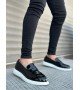 BA0316 Bağcıksız Yüksek Beyaz Taban Klasik Rugan Corcik Erkek Ayakkabı BA0316 Bağcıksız Yüksek Beyaz Taban Klasik Rugan Corcik Erkek Ayakkabı