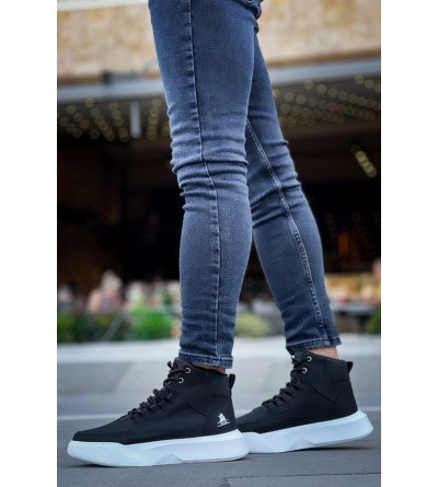 BA0318 Bağcıklı Erkek Yüksek Taban Beyaz Taban Spor Bot BA0318 Bağcıklı Erkek Yüksek Taban Beyaz Taban Spor Bot