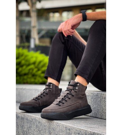 BA0321 Gizli Bağcıklı Erkek Yüksek Taban Kahverengi Spor Bot BA0321 Gizli Bağcıklı Erkek Yüksek Taban Kahverengi Spor Bot