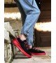 BA0329 3 Bant Siyah Kırmızı Kalın Taban Casual Erkek Ayakkabı BA0329 3 Bant Siyah Kırmızı Kalın Taban Casual Erkek Ayakkabı