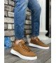BA0331 Bağcıklı Erkek Yüksek Taban Taba Süet Beyaz Taban Spor Ayakkabı BA0331 Bağcıklı Erkek Yüksek Taban Taba Süet Beyaz Taban Spor Ayakkabı
