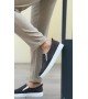 BA0339 Bağcıksız Kadife Gri Beyaz Taban Günlük Erkek Ayakkabı BA0339 Bağcıksız Kadife Gri Beyaz Taban Günlük Erkek Ayakkabı