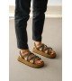 BA0343 Erkek Bodrum İp Halat Haki Günlük Sandalet BA0343 Erkek Bodrum İp Halat Haki Günlük Sandalet