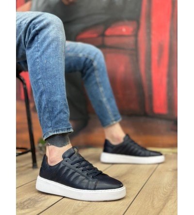 BA0348 İçi Dışı Hakiki Deri Bağcıklı Lacivert Casual Erkek Ayakkabı BA0348 İçi Dışı Hakiki Deri Bağcıklı Lacivert Casual Erkek Ayakkabı