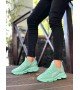 BA0350 Yüksek Taban Tarz Sneakers Cırt Detaylı Mint Yeşili Erkek Spor Ayakkabısı BA0350 Yüksek Taban Tarz Sneakers Cırt Detaylı Mint Yeşili Erkek Spor Ayakkabısı