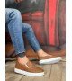 BA0353 Bağcıksız Kapitone Taba Günlük Erkek Ayakkabı BA0353 Bağcıksız Kapitone Taba Günlük Erkek Ayakkabı