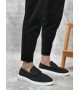 BA0355 Bağcıksız Keten Siyah Klasik Corcik Erkek Ayakkabı BA0355 Bağcıksız Keten Siyah Klasik Corcik Erkek Ayakkabı