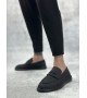 BA0355 Bağcıksız Keten Siyah Taban Klasik Corcik Erkek Ayakkabı BA0355 Bağcıksız Keten Siyah Taban Klasik Corcik Erkek Ayakkabı