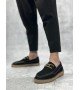 BA0358 BOA Doğal Deri Tozu Bağcıklı Kauçuk El Yapımı Espadril Taban Siyah Renk Erkek Ayakkabı BA0358 BOA Doğal Deri Tozu Bağcıklı Kauçuk El Yapımı Espadril Taban Siyah Renk Erkek Ayakkabı