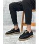 BA0358 BOA Doğal Deri Tozu Bağcıklı Kauçuk El Yapımı Espadril Taban Siyah Renk Erkek Ayakkabı BA0358 BOA Doğal Deri Tozu Bağcıklı Kauçuk El Yapımı Espadril Taban Siyah Renk Erkek Ayakkabı