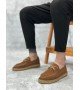BA0358 BOA Doğal Deri Tozu Bağcıklı Kauçuk El Yapımı Espadril Taban Taba Renk Erkek Ayakkabı BA0358 BOA Doğal Deri Tozu Bağcıklı Kauçuk El Yapımı Espadril Taban Taba Renk Erkek Ayakkabı