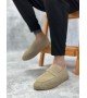 BA0359 BOA Doğal Deri Tozu Bağcıksız Kauçuk El Yapımı Espadril Taban Krem Renk Erkek Ayakkabı BA0359 BOA Doğal Deri Tozu Bağcıksız Kauçuk El Yapımı Espadril Taban Krem Renk Erkek Ayakkabı