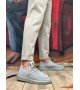BA0375 Özel Örme Triko Tarz Gri Renk Spor Ayakkabı BA0375 Özel Örme Triko Tarz Gri Renk Spor Ayakkabı