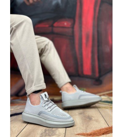 BA0375 Özel Örme Triko Tarz Gri Renk Spor Ayakkabı BA0375 Özel Örme Triko Tarz Gri Renk Spor Ayakkabı