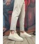 BA0375 Özel Örme Triko Tarz Krem Renk Spor Ayakkabı BA0375 Özel Örme Triko Tarz Krem Renk Spor Ayakkabı