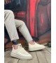 BA0375 Özel Örme Triko Tarz Krem Renk Spor Ayakkabı BA0375 Özel Örme Triko Tarz Krem Renk Spor Ayakkabı