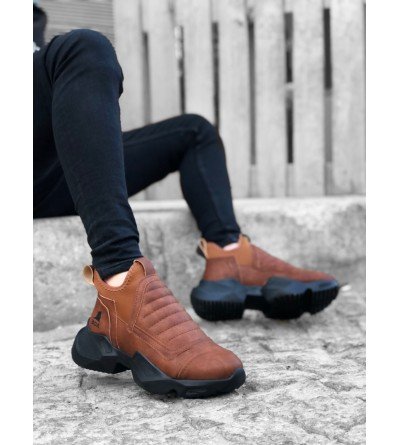 BA0401 Bağcıksız Rahat Yüksek Taban Taba Erkek Spor Yarım Bilek Bot BA0401 Bağcıksız Rahat Yüksek Taban Taba Erkek Spor Yarım Bilek Bot