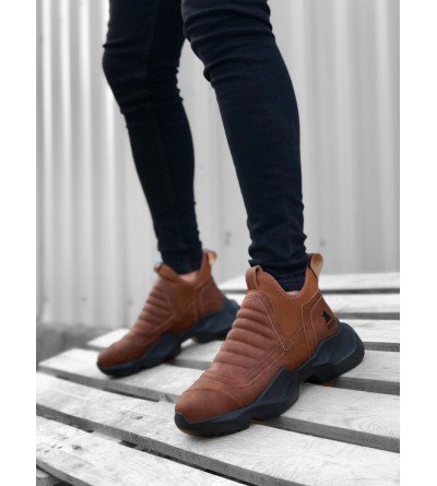 BA0401 Bağcıksız Rahat Yüksek Taban Taba Erkek Spor Yarım Bilek Bot BA0401 Bağcıksız Rahat Yüksek Taban Taba Erkek Spor Yarım Bilek Bot