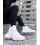 BA0444 Bağcıksız Rahat Yüksek Taban Beyaz Erkek Spor Yarım Bilek Bot BA0444 Bağcıksız Rahat Yüksek Taban Beyaz Erkek Spor Yarım Bilek Bot
