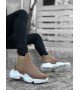 BA0444 Bağcıksız Rahat Yüksek Taban Vizon Erkek Spor Yarım Bilek Bot BA0444 Bağcıksız Rahat Yüksek Taban Vizon Erkek Spor Yarım Bilek Bot