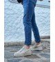 BA0505 Çengel Bağcıklı Krem Renk Yüksek Tabanlı Günlük Ayakkabı BA0505 Çengel Bağcıklı Krem Renk Yüksek Tabanlı Günlük Ayakkabı