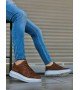 BA0548 BOA Kalın Yüksek Taban Taba Beyaz Bağcıklı Spor Erkek Ayakkabı BA0548 BOA Kalın Yüksek Taban Taba Beyaz Bağcıklı Spor Erkek Ayakkabı