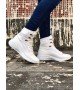 BA0600 Bağcıklı Beyaz Boksör Unisex Spor Postal Bot BA0600 Bağcıklı Beyaz Boksör Unisex Spor Postal Bot