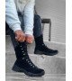 BA0605 Bağcıklı Siyah Süet Askeri Postal Bot BA0605 Bağcıklı Siyah Süet Askeri Postal Bot