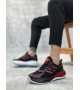 BA0650 Tarz Sneakers Yüksek Taban Siyah Kırmızı Spor Ayakkabısı BA0650 Tarz Sneakers Yüksek Taban Siyah Kırmızı Spor Ayakkabısı