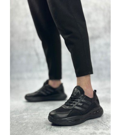 BA0650 Tarz Sneakers Yüksek Taban Siyah Spor Ayakkabısı BA0650 Tarz Sneakers Yüksek Taban Siyah Spor Ayakkabısı
