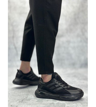 BA0650 Tarz Sneakers Yüksek Taban Siyah Spor Ayakkabısı BA0650 Tarz Sneakers Yüksek Taban Siyah Spor Ayakkabısı