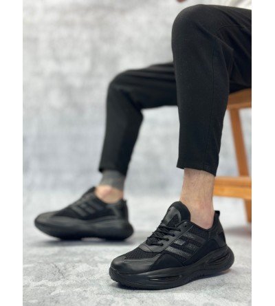 BA0650 Tarz Sneakers Yüksek Taban Siyah Spor Ayakkabısı BA0650 Tarz Sneakers Yüksek Taban Siyah Spor Ayakkabısı