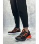 BA0650 Tarz Sneakers Yüksek Taban Siyah Turuncu Spor Ayakkabısı BA0650 Tarz Sneakers Yüksek Taban Siyah Turuncu Spor Ayakkabısı