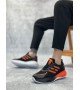 BA0650 Tarz Sneakers Yüksek Taban Siyah Turuncu Spor Ayakkabısı BA0650 Tarz Sneakers Yüksek Taban Siyah Turuncu Spor Ayakkabısı