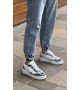 BA0802 BOA Gotik Desenli Beyaz Yüksek Taban Erkek Günlük Ayakkabı BA0802 BOA Gotik Desenli Beyaz Yüksek Taban Erkek Günlük Ayakkabı