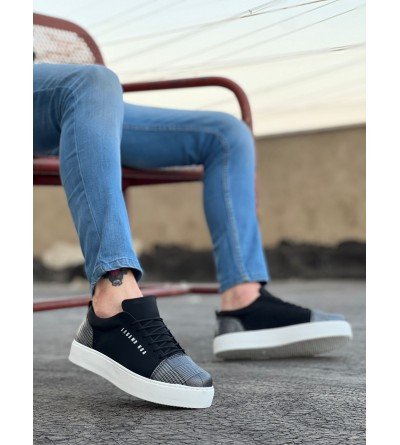 BA0104 Bağcıklı Siyah Ekose Süet Beyaz Taban Spor Klasik Erkek Ayakkabı BA0104 Bağcıklı Siyah Ekose Süet Beyaz Taban Spor Klasik Erkek Ayakkabı