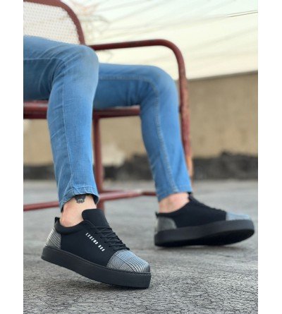 BA0104 Bağcıklı Siyah Ekose Süet Siyah Taban Spor Klasik Erkek Ayakkabı BA0104 Bağcıklı Siyah Ekose Süet Siyah Taban Spor Klasik Erkek Ayakkabı
