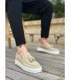 BA0154 Bağcıksız Yüksek Taban Keten Krem Renk Püsküllü Erkek Ayakkabı BA0154 Bağcıksız Yüksek Taban Keten Krem Renk Püsküllü Erkek Ayakkabı