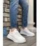 BA0332 Merdiven Desen Bağcıklı Erkek Yüksek Taban Beyaz Cilt Spor Ayakkabı BA0332 Merdiven Desen Bağcıklı Erkek Yüksek Taban Beyaz Cilt Spor Ayakkabı