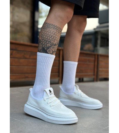 BA0375 Özel Örme Triko Tarz Beyaz Taban Spor Ayakkabı BA0375 Özel Örme Triko Tarz Beyaz Taban Spor Ayakkabı