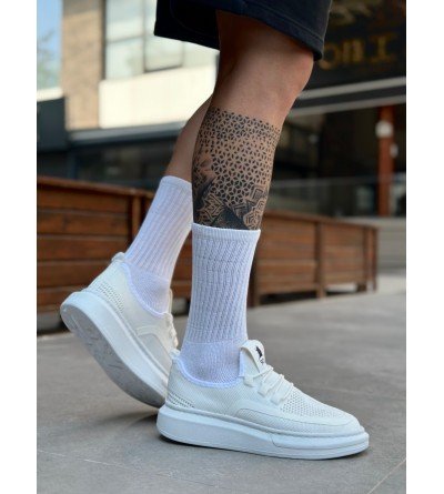BA0375 Özel Örme Triko Tarz Beyaz Taban Spor Ayakkabı BA0375 Özel Örme Triko Tarz Beyaz Taban Spor Ayakkabı