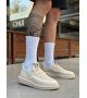 BA0375 Özel Örme Triko Tarz Krem Renk Spor Ayakkabı BA0375 Özel Örme Triko Tarz Krem Renk Spor Ayakkabı