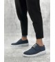 BA0003 Bağcıklı Klasik Spor Keten Lacivert Beyaz Taban Casual Erkek Ayakkabı BA0003 Bağcıklı Klasik Spor Keten Lacivert Beyaz Taban Casual Erkek Ayakkabı