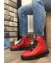 BA0142 Bantlı Erkek Yüksek Taban Kırmızı Spor Bot BA0142 Bantlı Erkek Yüksek Taban Kırmızı Spor Bot