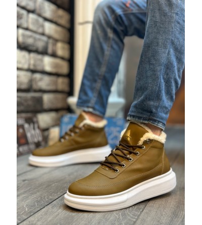 BA0151 İçi Kürklü Bağcıklı Vizon Erkek Tarz Spor Bot BA0151 İçi Kürklü Bağcıklı Vizon Erkek Tarz Spor Bot